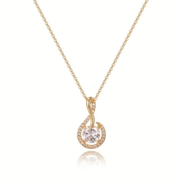 14K Gold Womens 2ct Diamond Pendant Necklace Ladies New 14 Karat Silver Jewelry - Picture 7 of 7